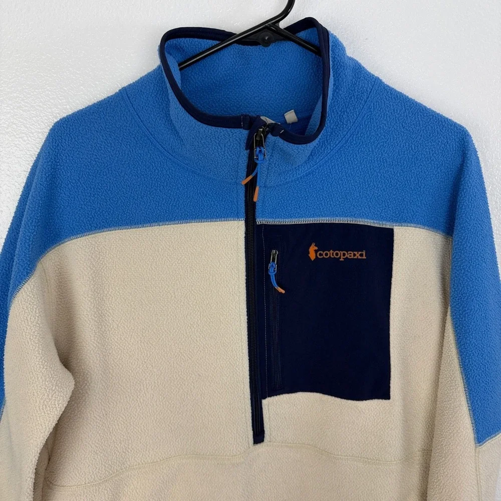 Cotopaxi Abrazo Half Zip Fleece Womens XL Blue Outdoors Hiking Ski Colorblock - Picture 2 of 13